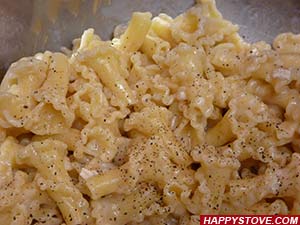 Campanelle Pasta with Goat Brie and Black Pepper