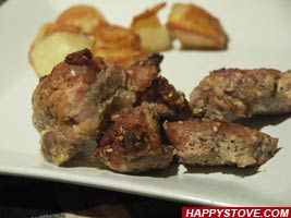 Spiced Mustard Pork Loin Bites