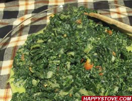 Spiced Spinach - By happystove.com