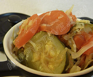 Zucchini, Cabbage and Tomato Stew