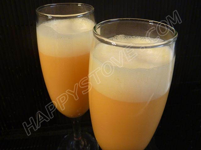 Tangerine Sgroppino Cocktail - By happystove.com